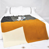 HKM-398931 Bohemian Knitted Blanket in Vibrant Colors for Office or Sofa Use