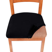 HKM-398995 Elastic Velvet Home Dining Chair Cover - 90% Polyester, 10% Spandex, Modern Style, Fits 14-20 Inch Seats