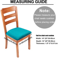 HKM-398995 Elastic Velvet Home Dining Chair Cover - 90% Polyester, 10% Spandex, Modern Style, Fits 14-20 Inch Seats