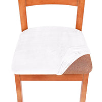 HKM-398995 Elastic Velvet Home Dining Chair Cover - 90% Polyester, 10% Spandex, Modern Style, Fits 14-20 Inch Seats