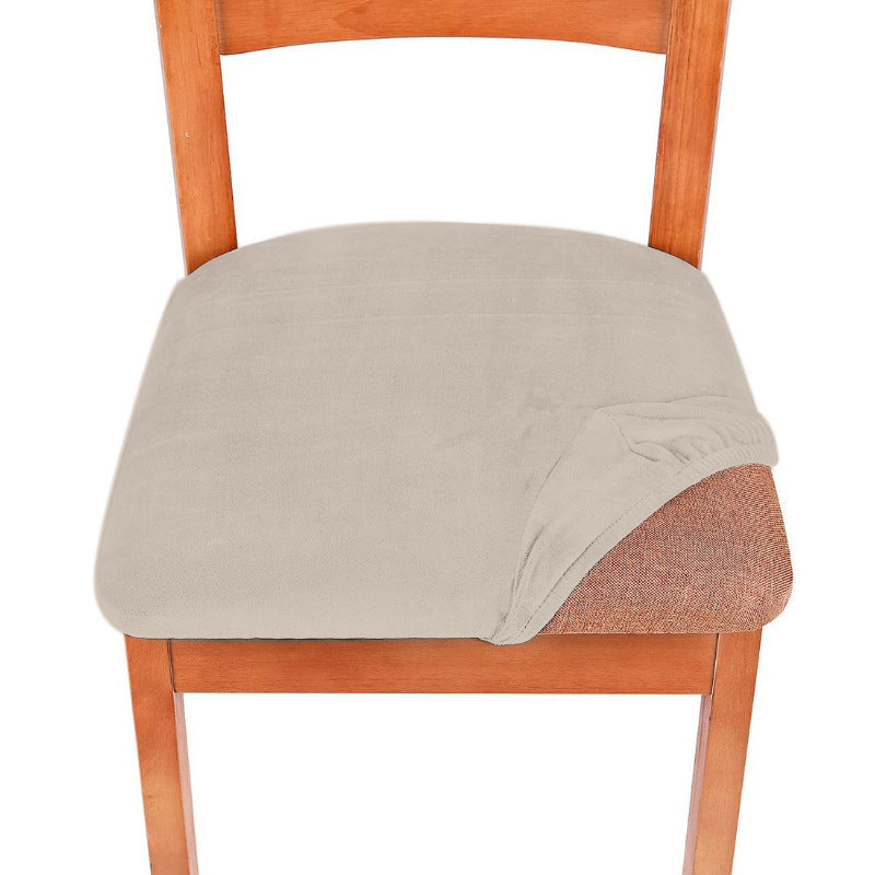 HKM-398995 Elastic Velvet Home Dining Chair Cover - 90% Polyester, 10% Spandex, Modern Style, Fits 14-20 Inch Seats