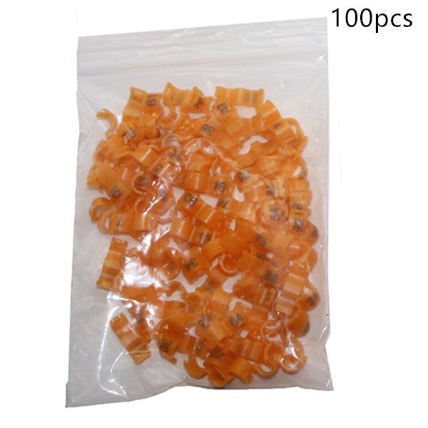 HKM-399443 Bird Clip Foot Rings in Various Sizes - 100 Pieces Pack for Pet Birds