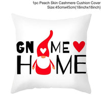 HKM-399443 Red Cartoon Letter Valentine's Day Pillowcase in Peach Skin for Living Room or Bedroom, 45x45cm