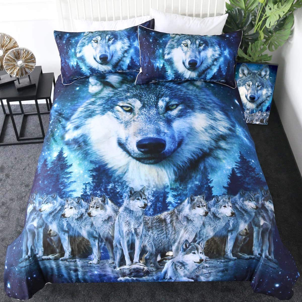 HKM-399571 Pure Cotton Four-Piece Printed Quilt Set in Multiple Sizes