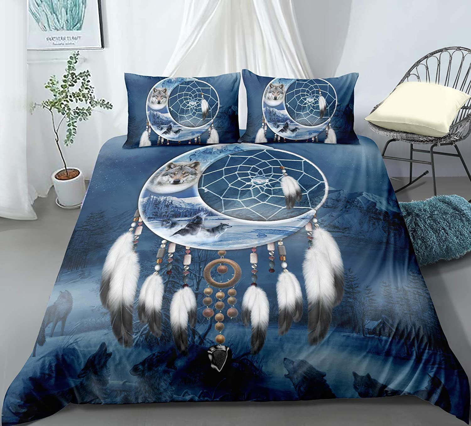HKM-399571 Pure Cotton Four-Piece Printed Quilt Set in Multiple Sizes