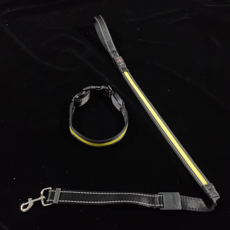 HKM-399571 USB Charging Telescopic Portable Pet Collar with Adjustable Sling - Multi-Color Options Available