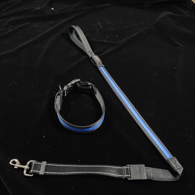 HKM-399571 USB Charging Telescopic Portable Pet Collar with Adjustable Sling - Multi-Color Options Available