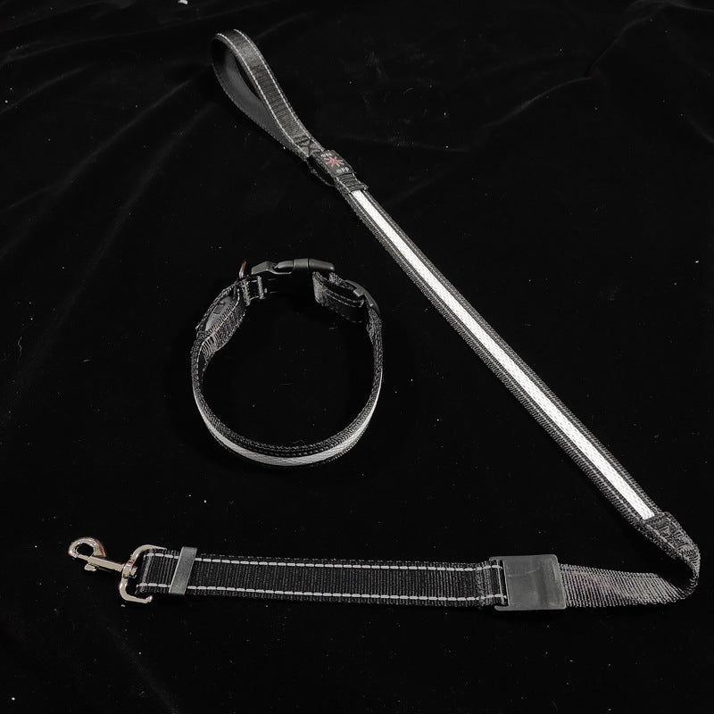 HKM-399571 USB Charging Telescopic Portable Pet Collar with Adjustable Sling - Multi-Color Options Available