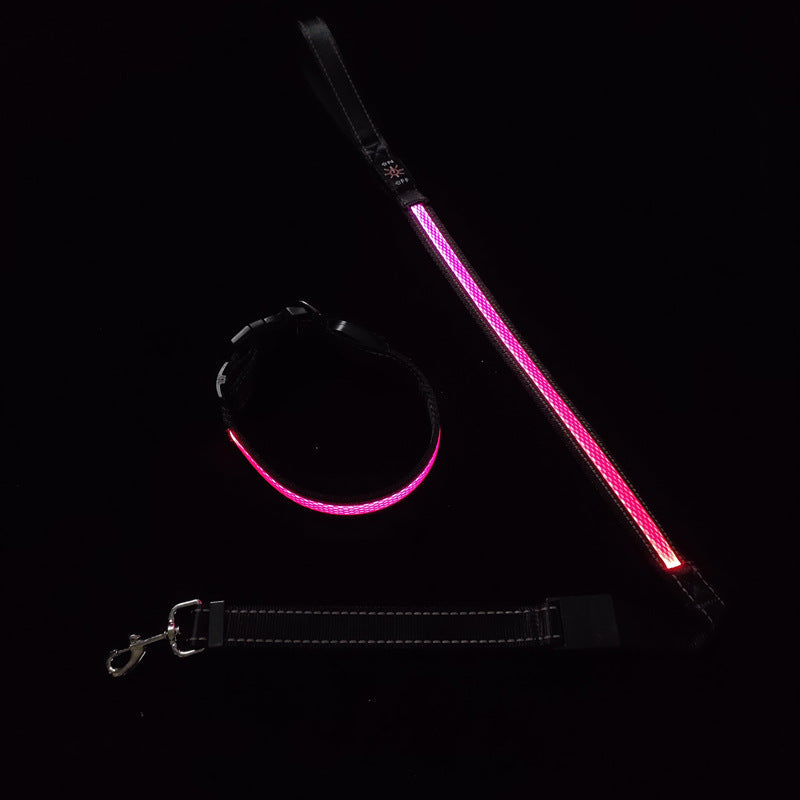 HKM-399571 USB Charging Telescopic Portable Pet Collar with Adjustable Sling - Multi-Color Options Available