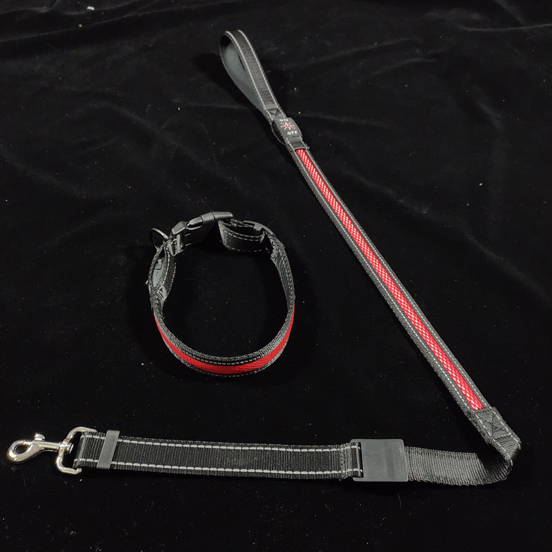 HKM-399571 USB Charging Telescopic Portable Pet Collar with Adjustable Sling - Multi-Color Options Available