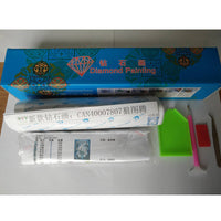 HKM-399763 Full Diamond Sunset Dog DIY Diamond Painting Kit – 25x30cm Round & Square Options