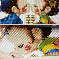 HKM-399763 Full Diamond Sunset Dog DIY Diamond Painting Kit – 25x30cm Round & Square Options