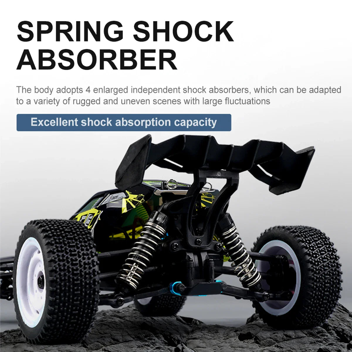 HKM-399763 High Speed 1:16 Scale 4WD Electric Off-Road Remote Control Car for Kids and Adults
