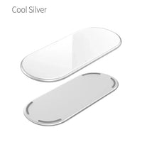 HKM-399827 Sleek Aluminum Alloy Wireless Charger with Tempered Glass Cover, Fast Charging Capabilities