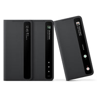 HKM-400019 Original Mirror Flip Cover with S Pen for Samsung S21 Ultra - Silicone Protective Case