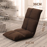 HKM-400147 Compact Folding Floor Backrest Sofa Recliner with Waist Pillow - Multiple Color Options Available
