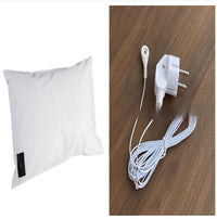HKM-400211 Square Conductive Grounding Pillowcase - 90% Cotton, 10% Silver Fiber, White, 70x48cm