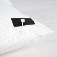 HKM-400211 Square Conductive Grounding Pillowcase - 90% Cotton, 10% Silver Fiber, White, 70x48cm