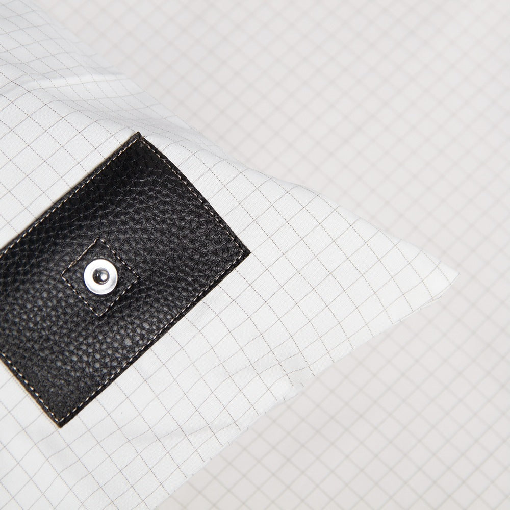 HKM-400211 Square Conductive Grounding Pillowcase - 90% Cotton, 10% Silver Fiber, White, 70x48cm
