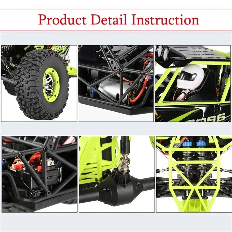 HKM-400339 1/12 Scale 4WD Remote Control Climbing Car for Indoor and Outdoor Use, Electric Drifting Toy for Ages 5 and Up