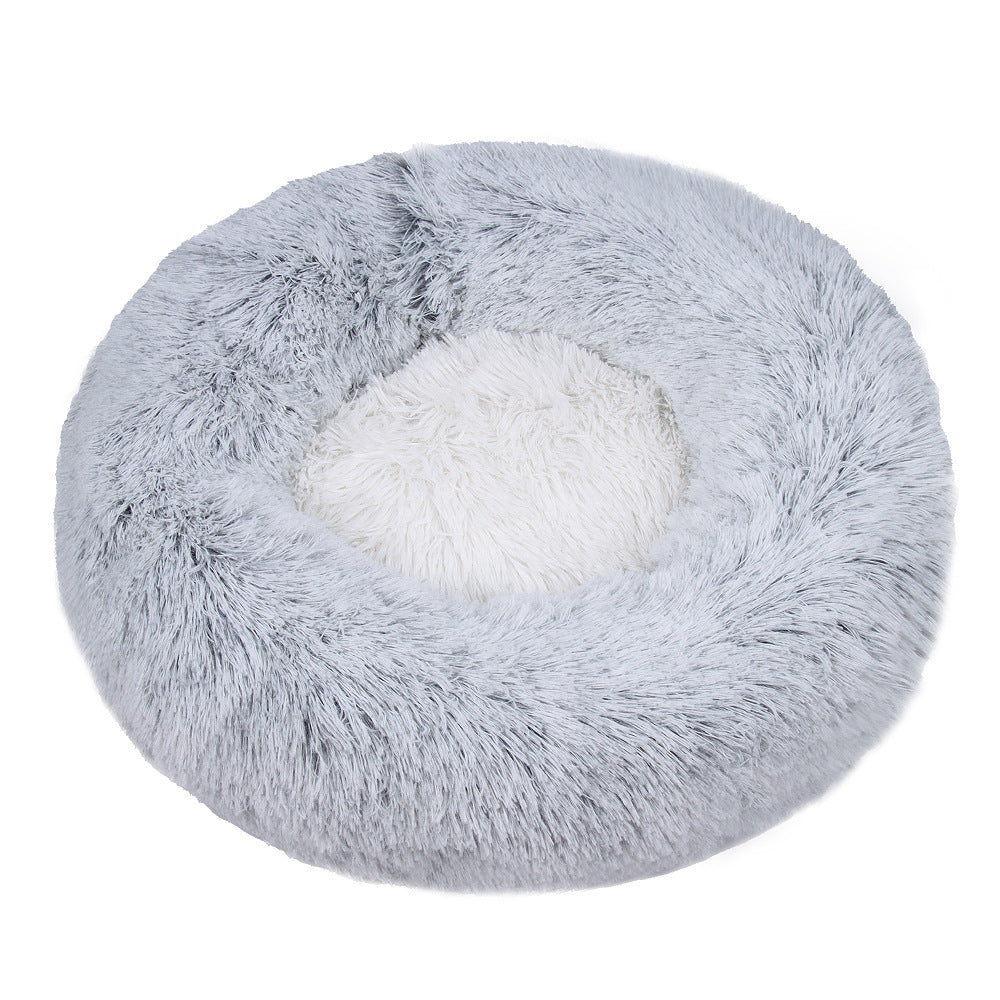 HKM-400467 Winter Warm Plush Kennel Round
