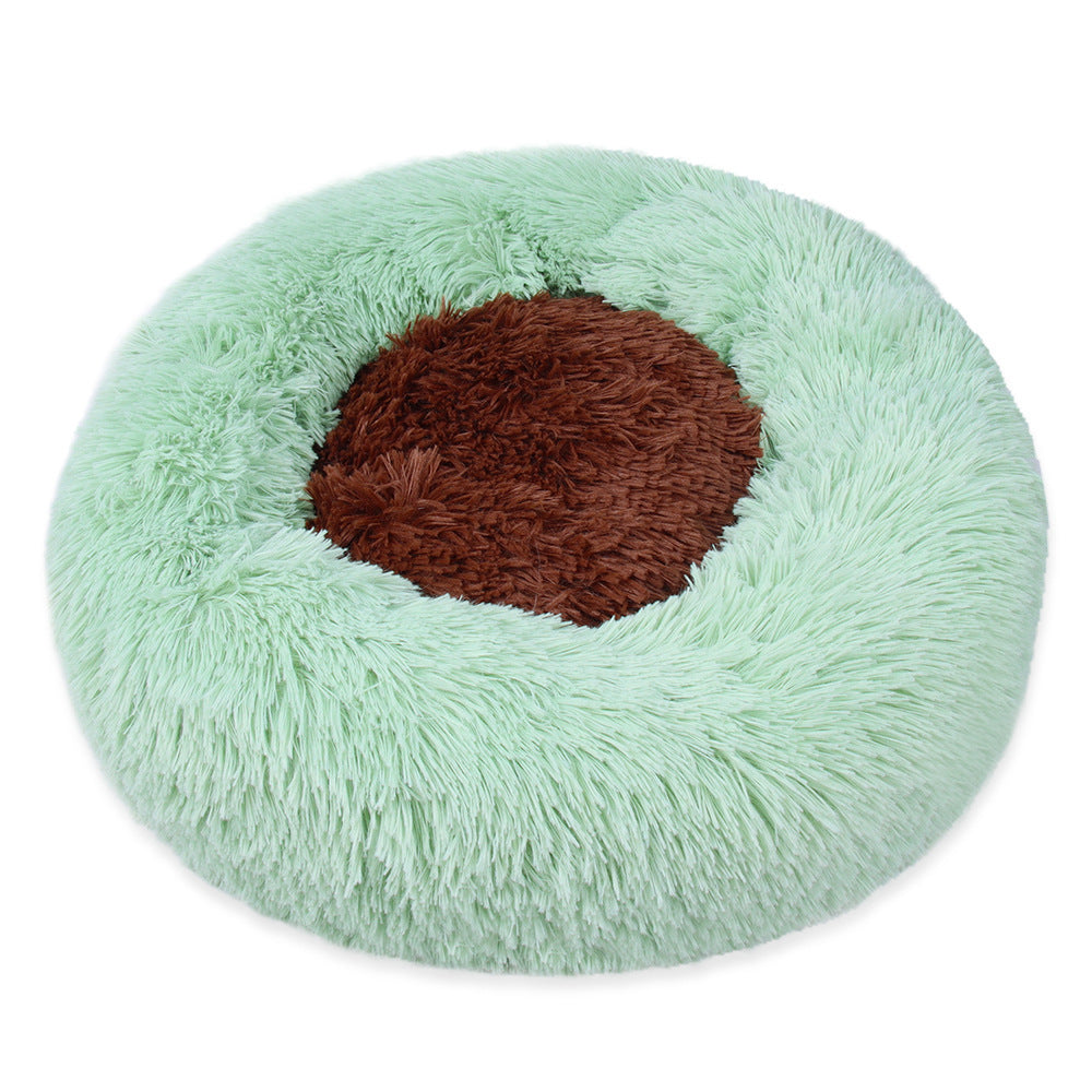HKM-400467 Winter Warm Plush Kennel Round