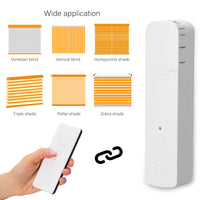 HKM-400467 Zigbee Battery-Powered Roller Shutter Motor with USB Charging and Remote Control