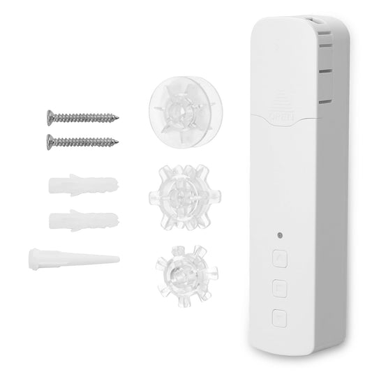 HKM-400467 Zigbee Battery-Powered Roller Shutter Motor with USB Charging and Remote Control