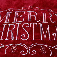 HKM-400531 Red Velvet 48-Inch Cloth Christmas Tree Skirt for Festive Decor