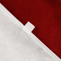 HKM-400531 Red Velvet 48-Inch Cloth Christmas Tree Skirt for Festive Decor