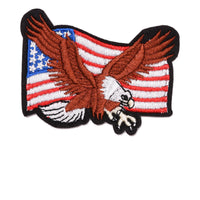 HKM-400595 Embroidered Fabric Flag Patch for Sewing on Apparel and Accessories