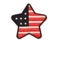 HKM-400595 Embroidered Fabric Flag Patch for Sewing on Apparel and Accessories