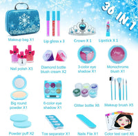 HKM-400595 Kids Pretend Play Makeup Kit with Mirror Bags for Ages 2-7 – Non-Toxic Plastic Toys