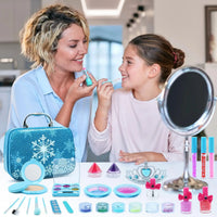 HKM-400595 Kids Pretend Play Makeup Kit with Mirror Bags for Ages 2-7 – Non-Toxic Plastic Toys