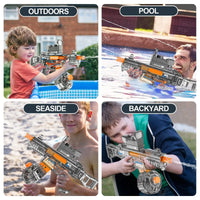 HKM-400723 Automatic 36CM UMP45 Electric Water Gun for Kids with Continuous Shooting Feature
