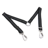 HKM-400723 Double-Ended Elastic Pet Leash for Two Dogs, Durable Imitation Nylon Design