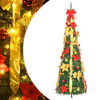 HKM-400723 Lifelike 120 cm Pop-Up Artificial Christmas Tree with 50 Warm White LEDs