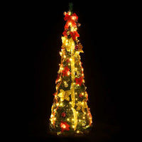 HKM-400723 Lifelike 120 cm Pop-Up Artificial Christmas Tree with 50 Warm White LEDs