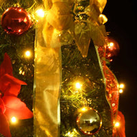 HKM-400723 Lifelike 120 cm Pop-Up Artificial Christmas Tree with 50 Warm White LEDs