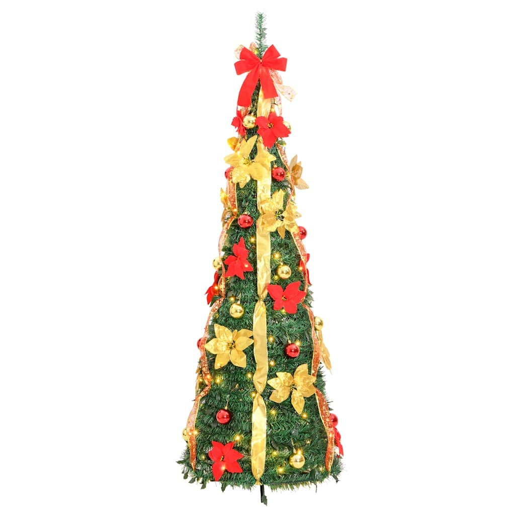 HKM-400723 Lifelike 120 cm Pop-Up Artificial Christmas Tree with 50 Warm White LEDs