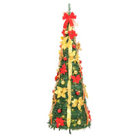HKM-400723 Lifelike 120 cm Pop-Up Artificial Christmas Tree with 50 Warm White LEDs