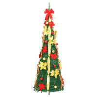 HKM-400723 Lifelike 120 cm Pop-Up Artificial Christmas Tree with 50 Warm White LEDs