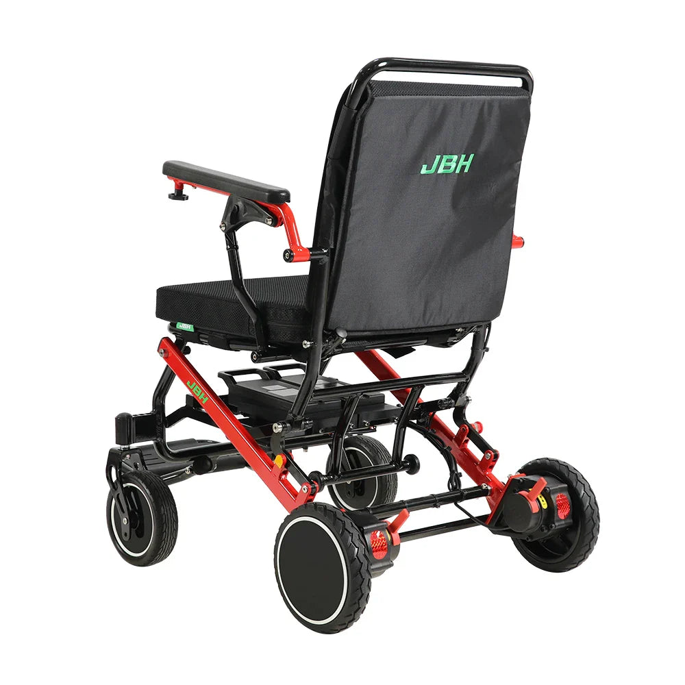 KTX-400787 Compact Dual Motor Folding Mobility Wheelchair with Removable Battery and 20 Km Driving Range