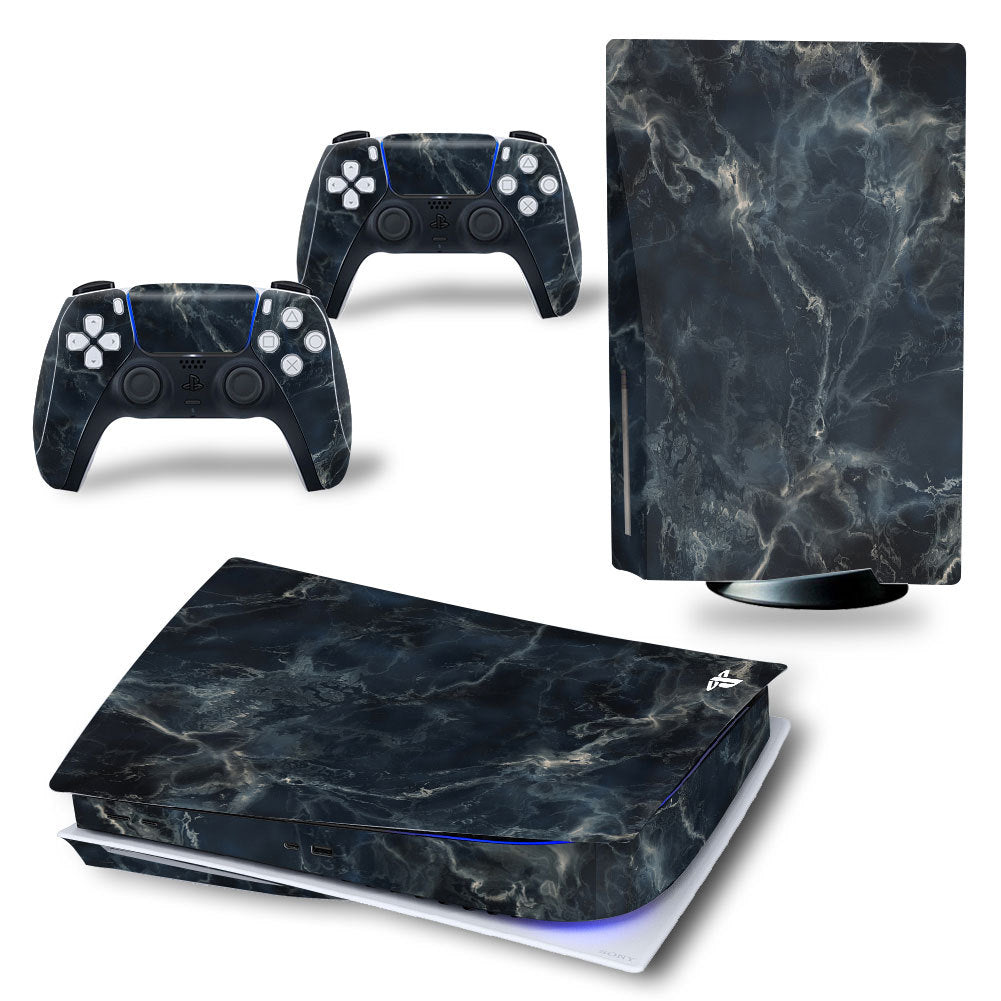 HKM-400787 White Vinyl Decals for PS5 Console and Controllers - Anti-Scratch and Dustproof Skins