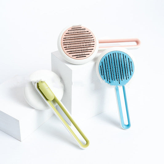 HKM-400851 Pet Hollow Hair-Melting Comb for Cats and Dogs – Available in Pink, Blue, and Fruit Green