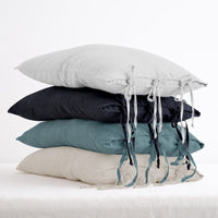 HKM-400979 Solid Color Linen Pillowcase - 48x74cm for Single Pillow