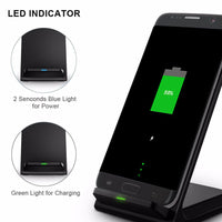 HKM-401107 Three-Coil Wireless Charging Transmitter with Collapsible Bracket for QI-Compatible Mobile Phones