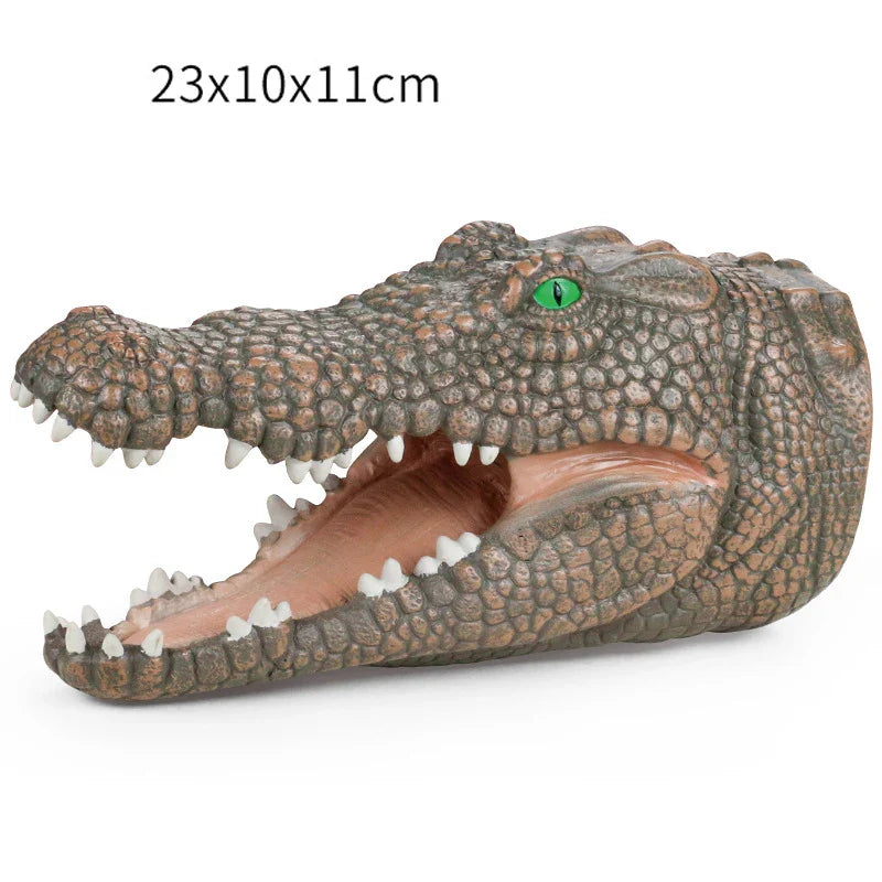 KTX-401171 Soft PVC Shark Hand Puppet Toy for Interactive Pretend Play - Ideal for Ages 2-4