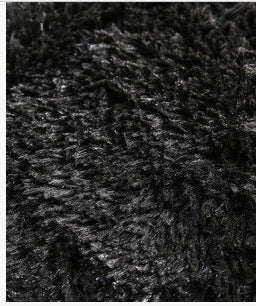 HKM-401299 Soft Silk Wool Rectangular Floor Mat and Bedside Blanket in Modern Design