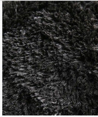 HKM-401299 Soft Silk Wool Rectangular Floor Mat and Bedside Blanket in Modern Design
